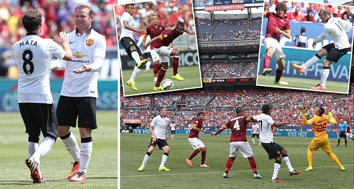 Rooney Dipuji van Gaal setelah Dua Kali Jebol Gawang AS Roma
